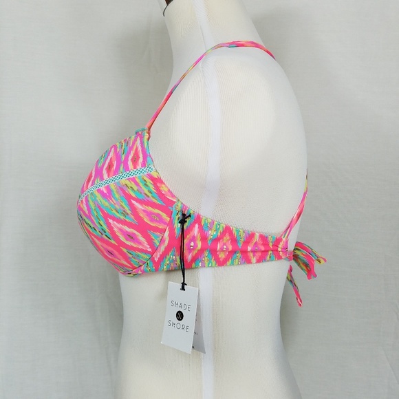 Shade & Shore Light Lift Halter Bikini Top 36D - Picture 4 of 8